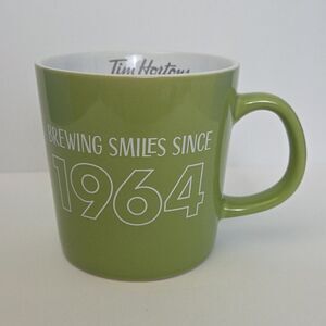 Tim Hortons Brewing Smiles Since 1964 Green Mug 2017 Limited Edition